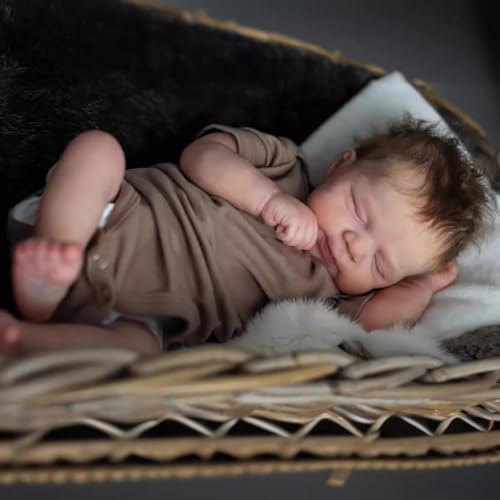 Muñeco Reborn Ángel bebé niño 19 pulg realista miniatura 3