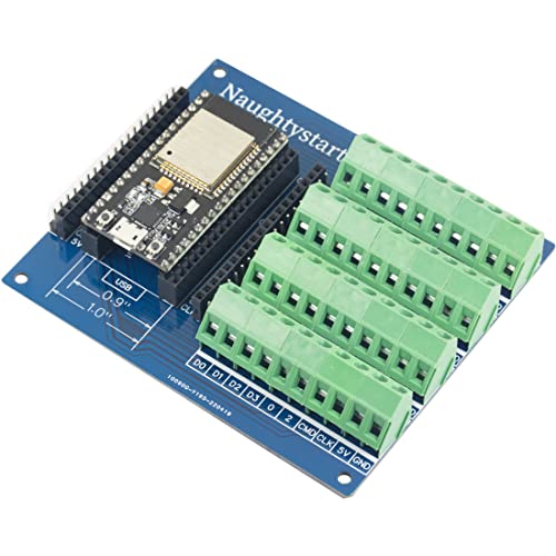 Image of ESP32 GPIO Breakout Board with 3 Type Input Way Terminal Screw and Male Female pins (38Pins 5.0mm / 0.2 inch Terminal 2pcs)