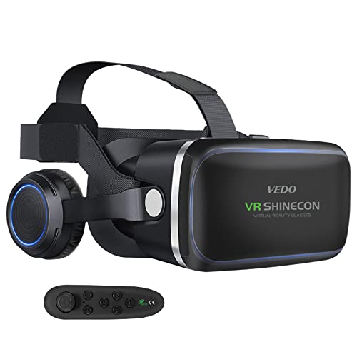 Headset de Realidade Virtual Tecnet, compatível com iPhone e Android