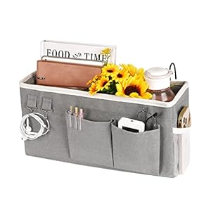 Fittoway Grau Betttasche mit Seitentaschen
