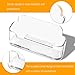 16 Pack Clear Business Card Holder for Desk, Plastic Business Card Display Desktop Acrylic Business Card Stand for Office, Exhibition Booth