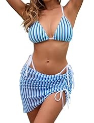 Striped-blue and White