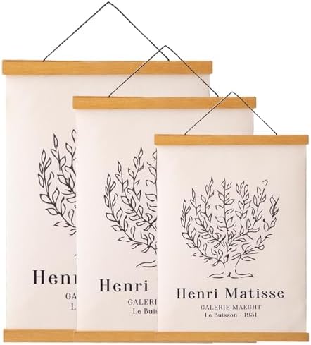 4x Magnetische Posterleiste Für A4 Poster – Aus Holz, Einfach Aufzuhängen, Kein Bohren Nötig