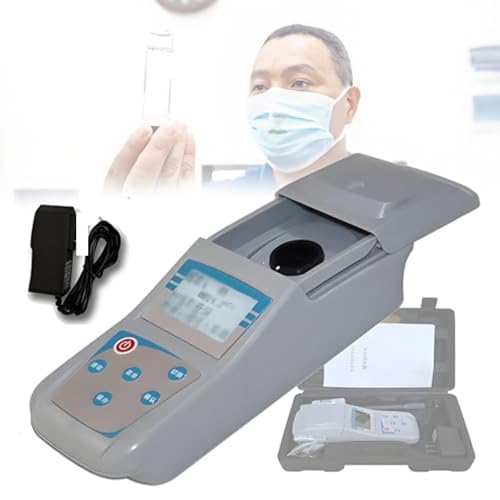 Hiedmeil Portable Turbidimeter for Liquid Turbidity Testing, Portable Digital Turbidimeter, 90° Scattered Light Accuracy 0.1 with Backlight for The Wine Industry 0-1000NTU