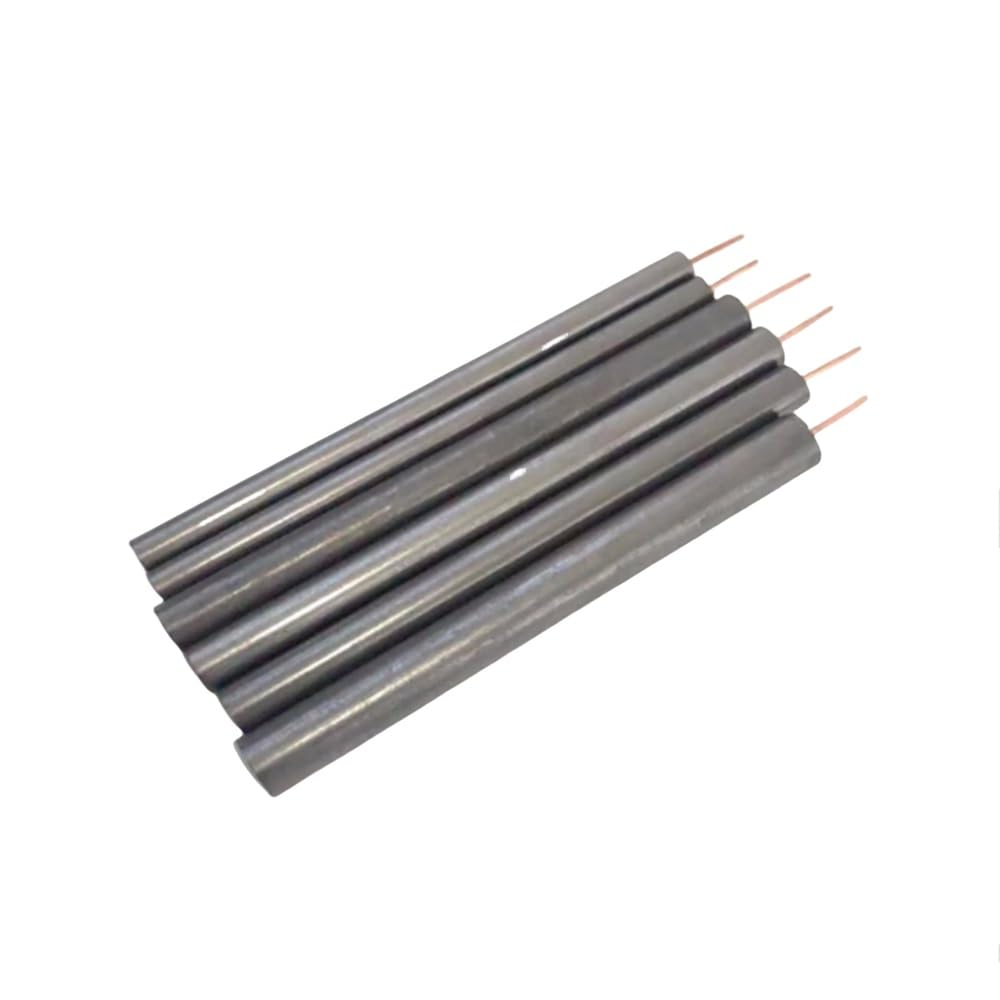 Electrodo de varilla de grafito de alta pureza de 2 piezas con alambre de cobre for experimentos electrolíticos(13x100mm)