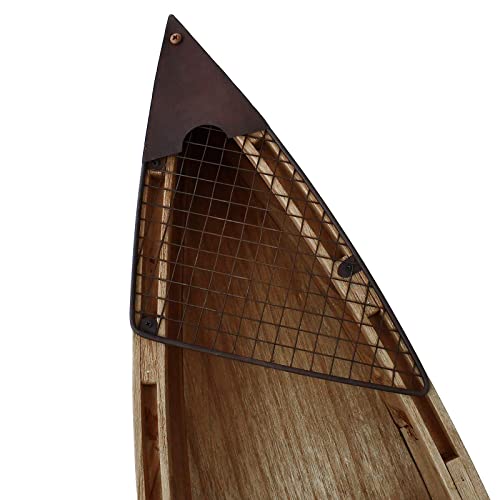 Attraction Design Wooden Boat Decor Hanging Wood Boat Decoration For Wall,Rustic Nautical Boat Decor Beach Theme Home Decoration Boat Sculpture Home Decor For Bathroom Bedroom Lake House Decoration #TOP7