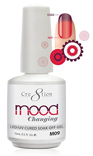 [M09] Cre8Tion - Mood Changing Collection Soak Off Gel [Easy Application] Led/Uv Cured 15Ml/0.5 Fl Oz #TOP22