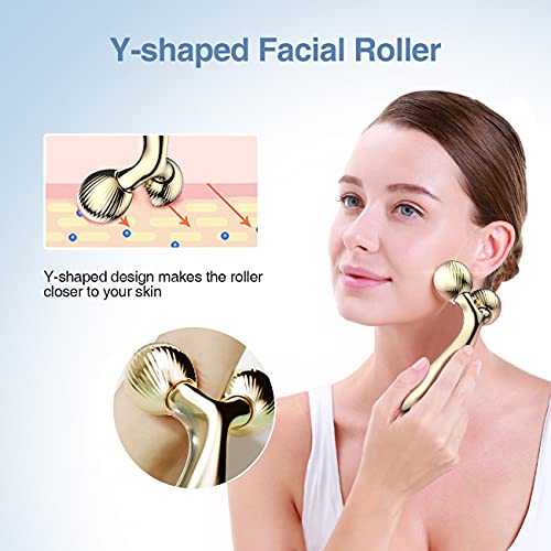 Touchbeauty Face Massager Roller Facial Roller Contouring Massager For Face Lift, Reduce Puffiness, Skin Tightening & Collagen Production, Clear Toxins #TOP1