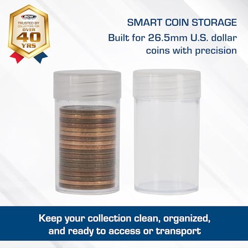 Tubos plásticos para monedas BCW, 500 unidades miniatura 2