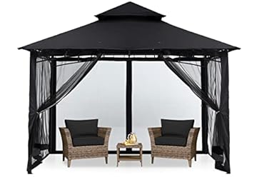 pop up gazebo black