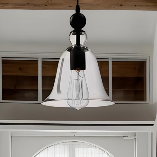 Lámpara de techo art déco con cristal para salón y entrada 3