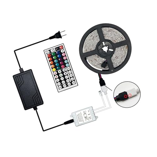 Tira LED SHOWERORO 5m RGB con control remoto flexible miniatura 1