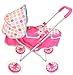 KOOKAMUNGA KIDS Baby Doll Stroller - Realistic 2 in 1 Baby Stroller for Dolls w/Detachable Bassinet – Toy Pram w/Carry Cot, Retractable Canopy & Soft Grip Handle - for Dolls up to 18