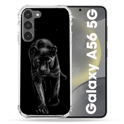 Coque Samsung A56 5G Panthère Noire Cokitec antichoc pour vos aventures
