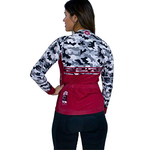 CAMISA ELITE FEMININO CAMUFLADA MARSALA MANGA LONGA - GG