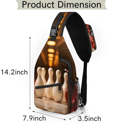 Bolso bandolera deportivo unisex para senderismo y viaje miniatura 2