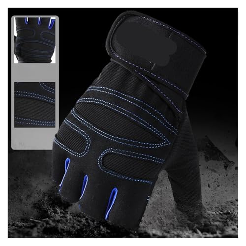 Guantes de gimnasio para hombre y mujer con muñequera para levantamiento de pesas 3