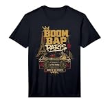 Mens Boom Bap Paris Turntable Fan French Hip Hop Gold Performance T-Shirt