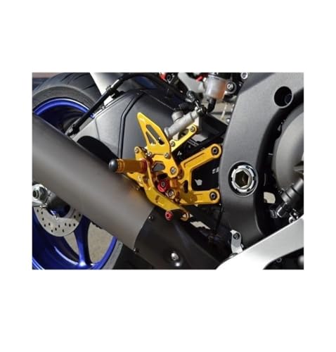 Repose-Pieds pour Moto R6 2006-2016 Commandes Arrière Réglables CNC Aluminium