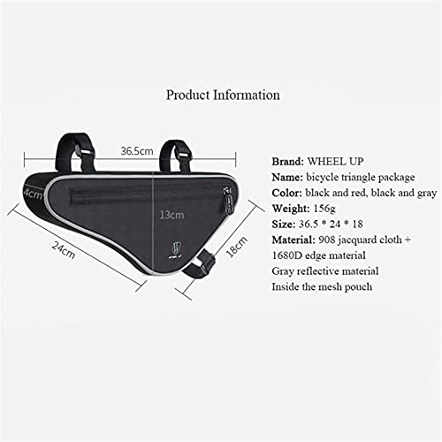 Bolsa delantera de bicicleta de montaña con doble compartimento para cuadro SSDD 8