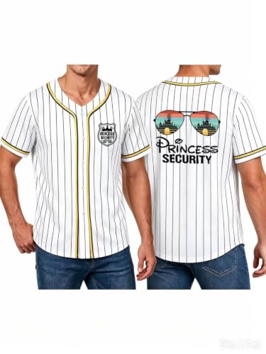 Camiseta con botones estampada Princess Security para hombre miniatura 1