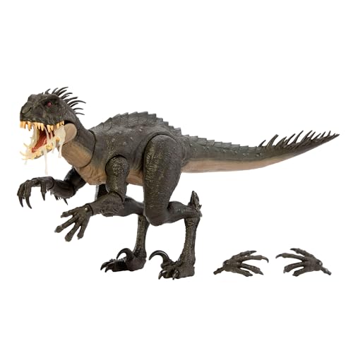 Mattel Jurassic World Hammond Collection Scorpios Rex große bewegliche Actionfigur hochwertige Details austauschbarer Kiefer und austauschbare Krallen JKG97