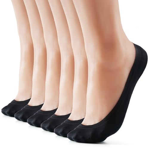 Image of No Show Socks Women Nylon Low Non-Slip Thin Liner Socks for Flats