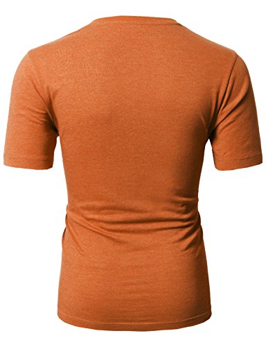 H2H Mens Casual Slim Fit Short Sleeve T-Shirts Soft Lightweight V-Neck/Crew-Neck Size XS to 3XL - Image 5