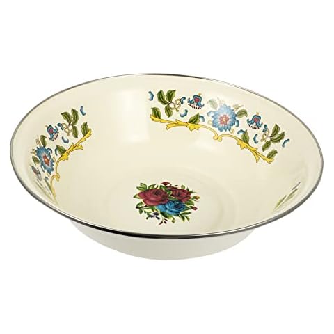 Cabilock Vintage Enamel Dough and Salad Bowl Cover