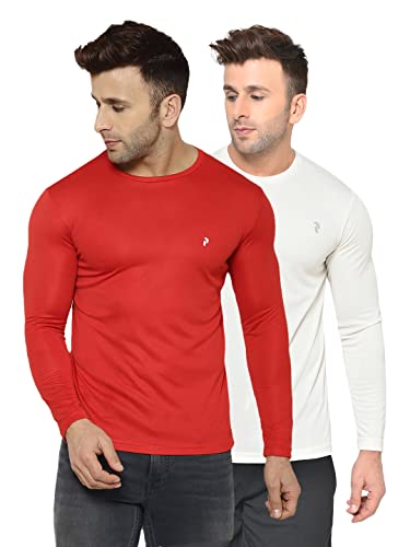 Image of Perfktu Mens Full Sleeve Gym T-Shirt (Pack of 2)