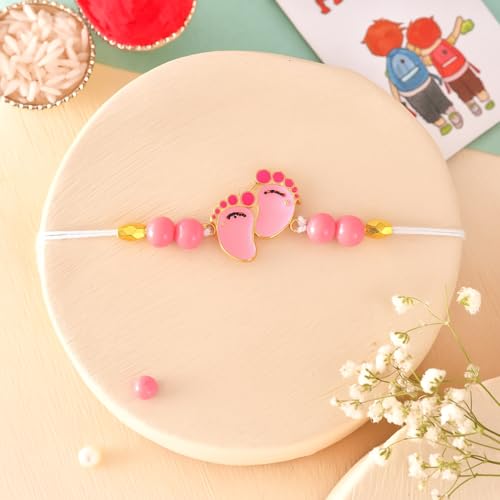 Image of ascension Cute Designer Rakhi For Kids Brother, Bhai Raksha Bandhan Sutra for Girls & Boys with You are My Hero Fridge Magnet Gift & Roli Tilak