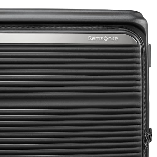 Image of Samsonite Paralux Carry-On Luggage - Innovative Design - Quick Access Front Pocket - Dual Suspension Wheel Technology - TSA Lock - Expandable - Includes Removable Packing Cubes - Black