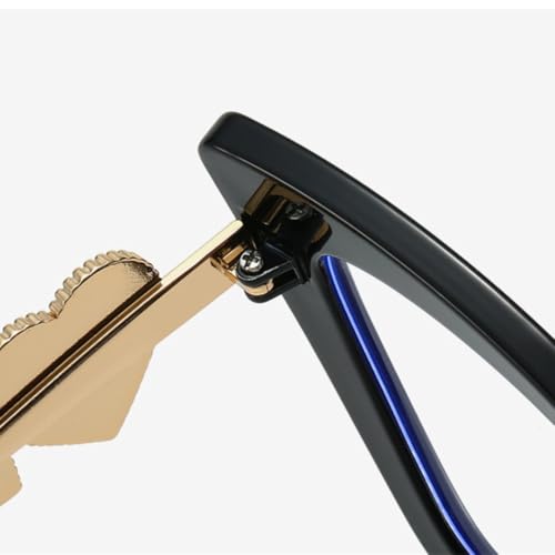 Lunettes œil de chat MUTYNE grand format avec détail cœur élégant - 5