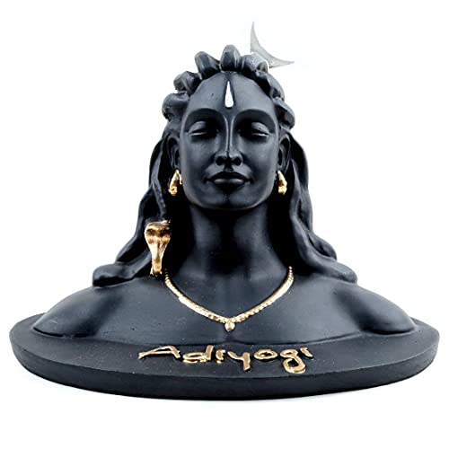 Satvik Adiyogi for Car Dashboard Idol / Murti/Statue Aadiyogi Shiv Matte Finish Idol Murti for Mandir/ Temple and Home.
