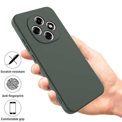 Image of Back Cover for Oppo F31 Pro 5G | Full Camera Protection | Premium Liquid Silicon Case | Flexible Bumper Case for Oppo F31 Pro 5G (Military Green)