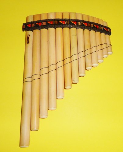 Professional Peru Treasure Standard Size Curved Antara Pan Flute 13 Pipes Case Included #TOP1