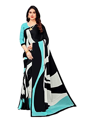 Sari en soie fluide et léger au motif abstrait raffiné 2782