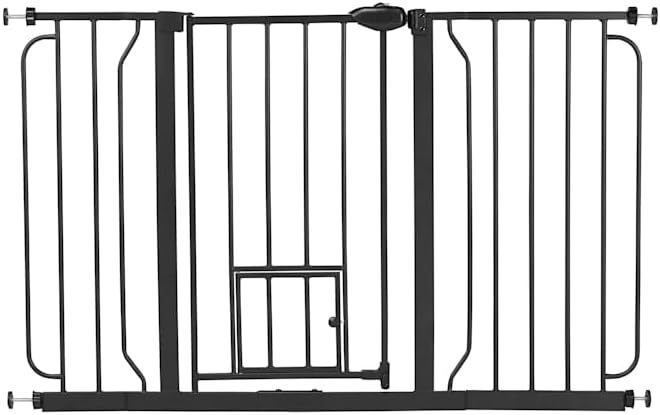 EveryYay by Petco in The Zone Black Steel Walk-Through Pet Gate