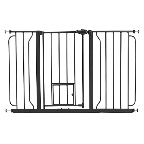 EveryYay in The Zone Black Steel Walk-Through Pet Gate