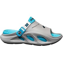 Mens Fashion EVA Slides, Stylish Street Style Adjustable Chunky Slippers,Non Slip Quick-Drying Open Toe,Summer Beach Slides