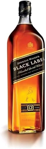 Whisky Escocês Importado JOHNNIE WALKER Black Label 12 Anos Garrafa 1 Litro