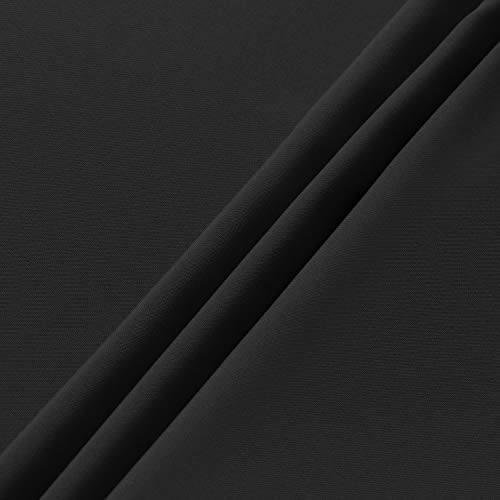 Sancua Round Tablecloth - 60 Inch - Water Resistant Spill Proof Washable Polyester Table Cloth Decorative Fabric Table Cover For Dining Table, Buffet Parties And Camping, Black #TOP4