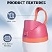 ALLVANA Premium Replacement Lid for Owala FreeSip 16-40oz Bottles - Leakproof, BPA-Free, Durable Hinge Design (Fits 24/32/40oz Models) (Rosered)