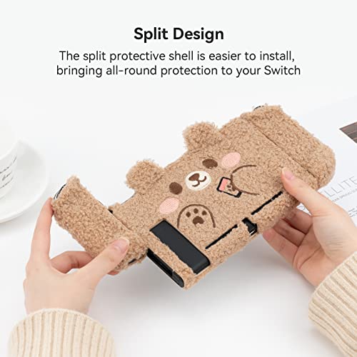 Geekshare FOR SWITCH 2017 Cute Plush Protective Case Cover Compatible With Nintendo Switch thumb #3