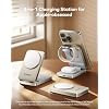 MOMAX 3-in-1 Wireless Charger Stand, iPhone 17 Charging Station MagSafe-Compatible, Qi2 Certified 15W Foldable Charger for iPhone 17/16/15/14/13/12, AirPods, iWatch Ultra (Not a Power Bank)