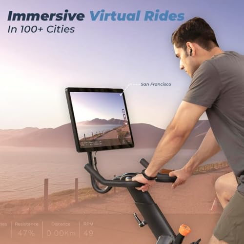 Image of Flexnest Flexbike Plus 1.0 Exercise Cycle Smart Bluetooth Exercise Cycle For Home With 500+ Live Classes On App,100 Resistance Levels Cycle For Exercise At Home Gym Workout & Cardio Spin Bike (9 Kg Flywheel)