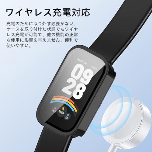 Image of For Xiaomi Smart Band 9 Active Protective Case, Lightweight, PC + Tempered Glass Cover, 9H Hardness, Easy Installation, All-in-One Protection, Anti-Scratch, Shockproof, HD High Transmittance