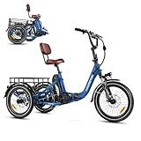 [Ensure Your Ride is Safer with Certified Safety] UL2849 certified for electric trike and UL2271 certified for battery. Experience the assurance of top-tier safety and longevity on all your adventures [Practical Folding Design Combining Convenience,C...