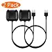 Produktbild KingAcc Kompatibel Fitbit Versa Ladekabel, Ersatz USB Ladegerät Ladestation, Laden Kabel Charger, Charging Dock Adapter für Fitbit Versa(3,3 Fuß / 1 Meter, 2-Pack)