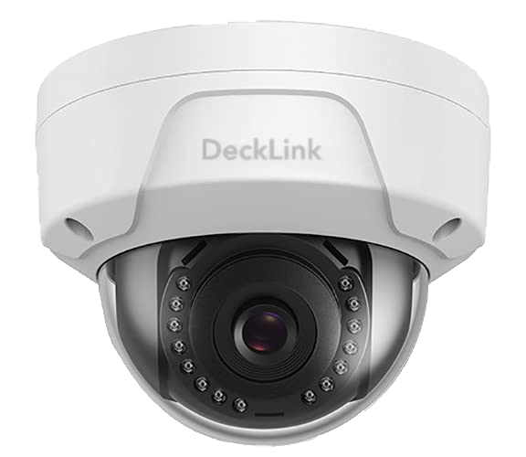 Image of DeckLink 5MP IP CCTV Camera Full Combo Set 4 Indoor, 2 Outdoor Metal Body Camera ColourVu Dual Mode Audio Mic Inbuilt, Giga 1000mbps Poe Switch with 2TB Survillance Hard Disk